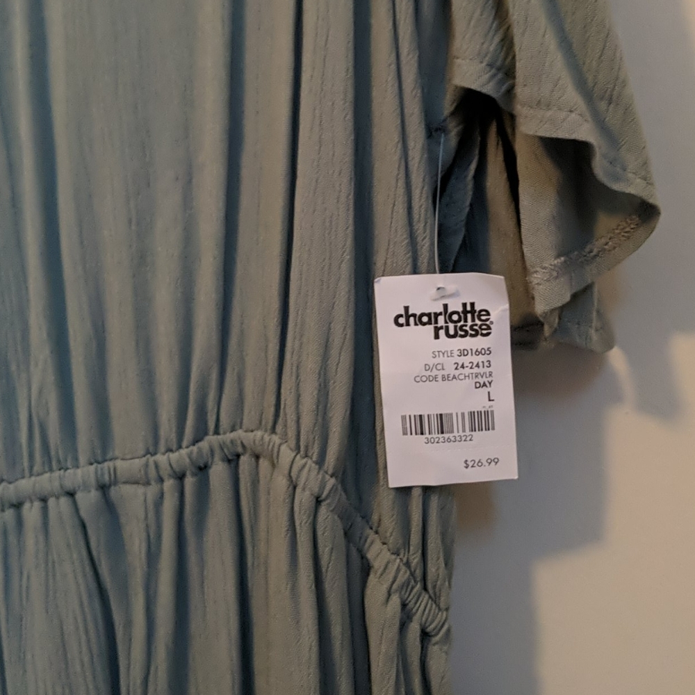 NWT Blue-Gray Romper - Picture 2 of 4